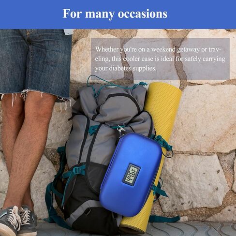 Insulin Pens Cooler Travel Case with Temperature Display and Compact Diabetic Travel Case - Two Sizes Insulin Travel Case for More Scenes, with 4Pcs TSA Approved Ice Packs. in Saudi Arabia