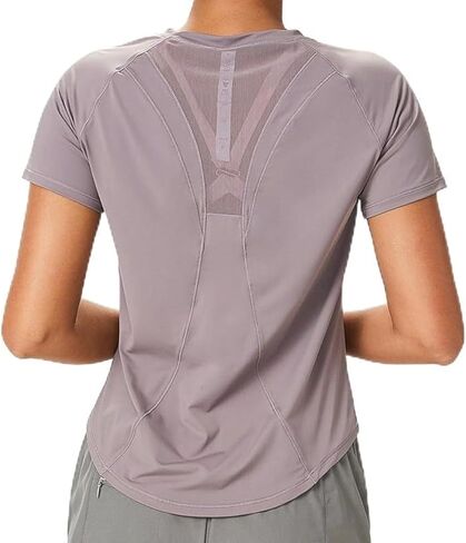 قمصان Shed AeroMesh النسائية للتمرين: قمصان قابلة للتنفس للجري الرياضي، ملابس لياقة بدنية شبكية للياقة البدنية واليوجا بأكمام قصيرة in Kuwait