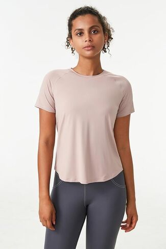 Shed AeroMesh Women's Workout Tops: Breathable Shirts for Athletic Running, Shortsleeve Gym Yoga Fitness Mesh Fitness Apparel in Saudi Arabia
