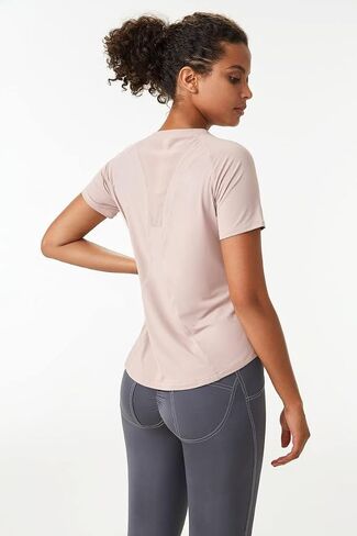 Shed AeroMesh Women's Workout Tops: Breathable Shirts for Athletic Running, Shortsleeve Gym Yoga Fitness Mesh Fitness Apparel in Saudi Arabia