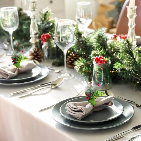 Fall Thanksgiving Napkin Rings - Fall Pumpkin Napkin Rings Set of 12 Harvest Maple Napkin Holder Autumn Berry Napkin Rings Holders for Table Decoration Wedding Banquet Holiday Dinner Party in Kuwait