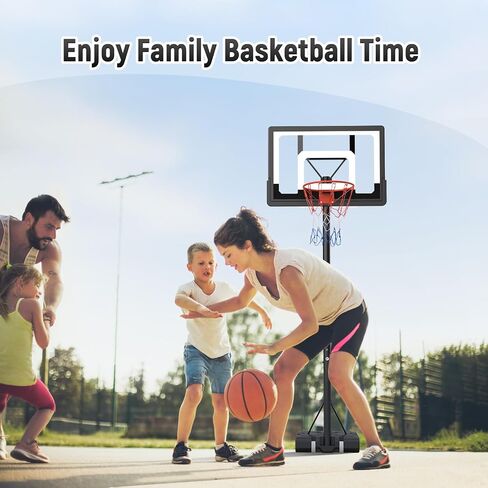 Basketball Hoop Outdoor 7.8-10ft Adjustable Height, Swimming Pool Portable Basketball Hoop & Goals for Teenagers, Youth, and Adults in Saudi Arabia