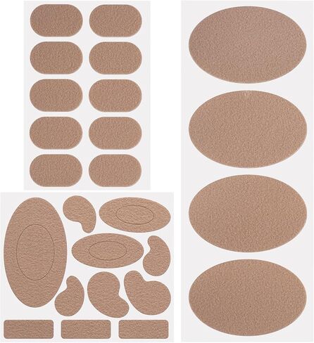 55pcs Moleskin Pads for Feet, Self-Adhesive Blister Protection Patch Stickers, Anti-Wear Flannel Mole Skin Tape Strips Padding for High Heels Loafers Boots Hiking Shoes- 5 Sheets in Kuwait