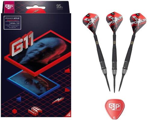 TARGET Darts Phil Taylor Gen 11 Power 9-Five Steel Tip Swiss Point Darts, 95% Tungsten Raw Power G11, 22G/24G/26G | Generation 11 Phil Taylor Darts, Player Edition Swiss Points Dart Set in Saudi Arabia