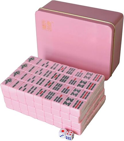 VPH Mini Chinese Mahjong 144 قطعة من صندوق حديد الزمرد مطلي يدويًا in Saudi Arabia