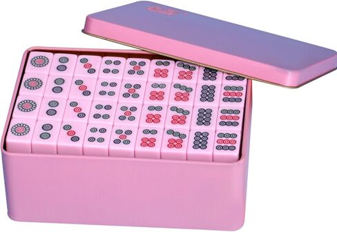 VPH Mini Chinese Mahjong 144 قطعة من صندوق حديد الزمرد مطلي يدويًا in Saudi Arabia