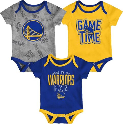 NBA Newborn Infants Game Time 3 Pieces Onsie Creeper Bodysuit Romper Set (Milwaukee Bucks, 12 Months) in Saudi Arabia
