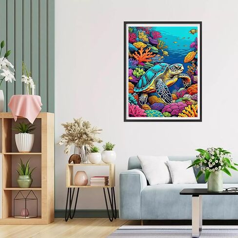 مجموعات الرسم الماسي لبقرة المرتفعات 5D للبالغين، مجموعات فنية ماسية على شكل بقرة الزهور للبالغين المبتدئين، مجموعات فنية للأحجار الكريمة المستديرة ذات الحفر الكامل لهدايا ديكور الحائط المنزلي (14 × 14 بوصة) in Kuwait