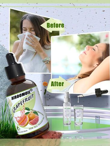 Pure Grapefruit Essential Oil - Fresh Citrus Scent Aromatherapy for Diffusers, Candle Soap Making, Massage Oil 4 Fl Oz in Saudi Arabia