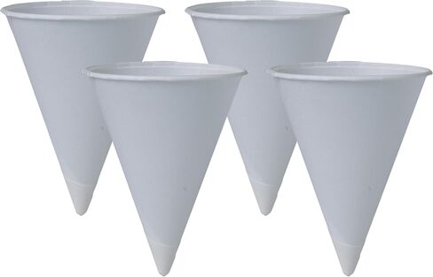 SOLO Cup Company 4BR-2050 أكواب مياه مخروطية 200 قطعة، باردة، ورقية، 118 مل، أبيض، عدد 1 (عبوة من 1)، رمادي in Kuwait