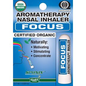 Nasal Inhaler Aromatherapy Allergy Made with Organic Essential Oils 0.7 mL by Sponix