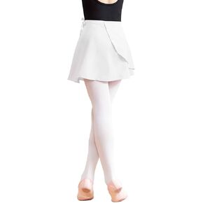 Dance Skirts for Girls, Pull on Elastic Waist Girls Ballet Skirt, A-Line Side Split Toddler Dance Skirt