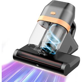 Mattress Vacuum Cleaner, 16Kpa Suction Bed Vacuum Cleaner with UV & Ultrasonic, High Heating Tech Handheld Bed Vacuums, Effectively Clean Up Bed, Pillows, Sofas, Carpets and Pet Hair, 550W