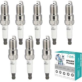 Pack of 8 Single Iridium 3186 3013 4511 Spark Plugs For GMC Yukon Sierra,Chevy Silverado Express,Pontiac Grand Prix G8,Hummer H2 H3,Saab 9-7x,Isuzu Ascender 4.6L 4.8L 5.3L 5.7L 6.0L 6.2L V8