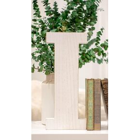 BARNWOODUSA Distressed White Wash Large Wood Letter C -15.75" Rustic Large Alphabet - Free Standing or Mountable Wall Decor - Splinter-Resistant Monogram Wall Decor for Nursery, Living Room & More