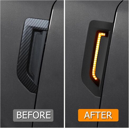مجموعة مصابيح إشارة الانعطاف LED من TECTICO متوافقة مع قاعدة برونكو الرياضية/الانحناء الكبير/البنوك الخارجية/الأراضي الوعرة/الإصدار الأول/التراث 2021 2022 2023 2024، العنبر in Kuwait
