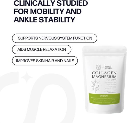 راحة الكولاجين والمغنيسيوم + استعادة (عصير الليمون بالعسل) [30 حصة] | فيريسول ببتيدات الكولاجين النشطة بيولوجيًا وجليسينات المغنيسيوم وأملاح التوريت | لورين روكسبيرج ريست + ريستور | روتين الجمال المهدئ in Kuwait