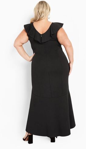 AVENUE Women's Plus Size Dress Destiny Ruffle in Saudi Arabia