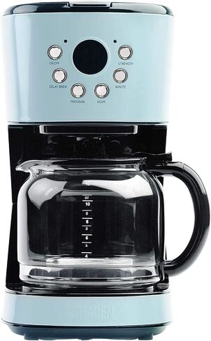Haden Heritage 2 Slice Wide Slot Toaster Bundled w/12 Cup Programmable Coffee Maker, Removable Crumb Tray, Multiple Settings, Anti-Drip, Black/Copper in Kuwait