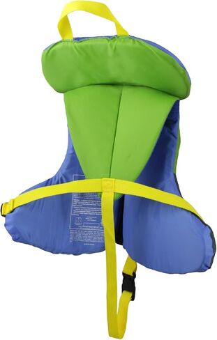 Stohlquist Waterware Child PFD Life Jacket - Yellow + Blue, 30-50 lbs - Coast Guard Approved Life Vest for Kids, Support Collar, Grab Handle, Fully Adjustable with Quick Release Buckle in Kuwait