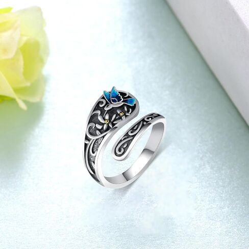 Turtle Rings 925 Sterling Silver Sea Turtle Spoon Rings for Women Turtle Jewelry Gifts for Women in Saudi Arabia