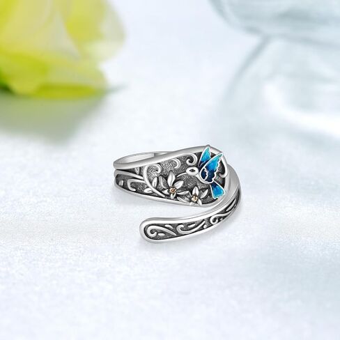 Turtle Rings 925 Sterling Silver Sea Turtle Spoon Rings for Women Turtle Jewelry Gifts for Women in Saudi Arabia