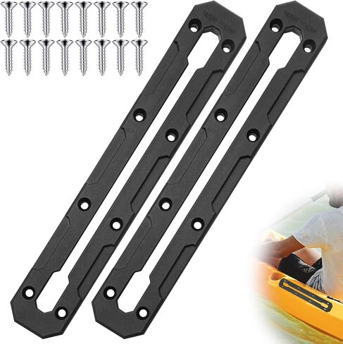 Kayak Track, 7.4 inch Kayak Low Profile Track, Kayak Gear Track Mount Accessories for Fishing Rod Holder, Cup Holder, Anchor Cleats, 2 Pack in Saudi Arabia