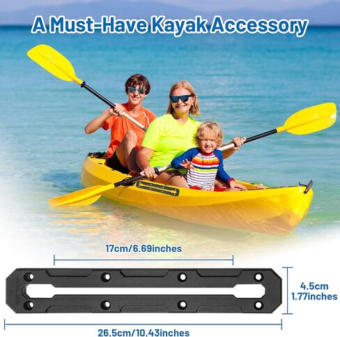 Kayak Track, 7.4 inch Kayak Low Profile Track, Kayak Gear Track Mount Accessories for Fishing Rod Holder, Cup Holder, Anchor Cleats, 2 Pack in Saudi Arabia