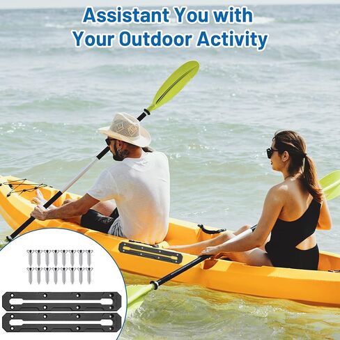 Kayak Track, 7.4 inch Kayak Low Profile Track, Kayak Gear Track Mount Accessories for Fishing Rod Holder, Cup Holder, Anchor Cleats, 2 Pack in Saudi Arabia