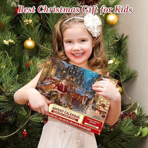Advent Calendar 2024 Christmas Jigsaw Puzzles -Festive Fireplace 1008 Pieces Jigsaw Puzzle 24 Days Christmas Countdown Advent Calendar Puzzle for Adults and Kids in Saudi Arabia
