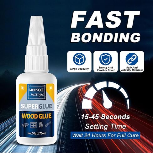 Super Glue for Plastic 100g, Heavy Duty Plastic Model Glue Kit for Legos and Miniature, Strongest Plastic Adhesive Bonder for PLA, 3D Print, Car, ABS, PVC, Acrylic, Craft, Best Plastic Glue in Saudi Arabia