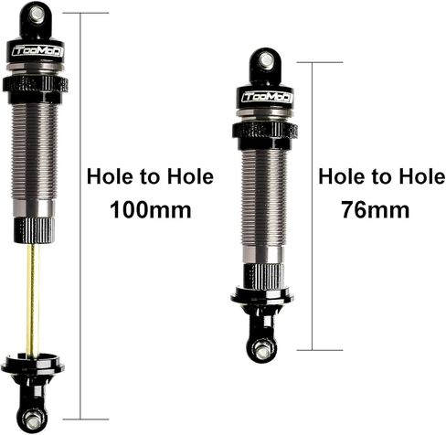 100/115 مم RC ممتص الصدمات الزيتي المثبط الكبير لـ 1/10 Slash 2WD 4WD 4x4 VXL، Bandit، Ford، Vorteks، Arrma 1/10 BIG ROCK، GRANITE، SENTON 1/8 TYPHON ترقية أجزاء in Kuwait
