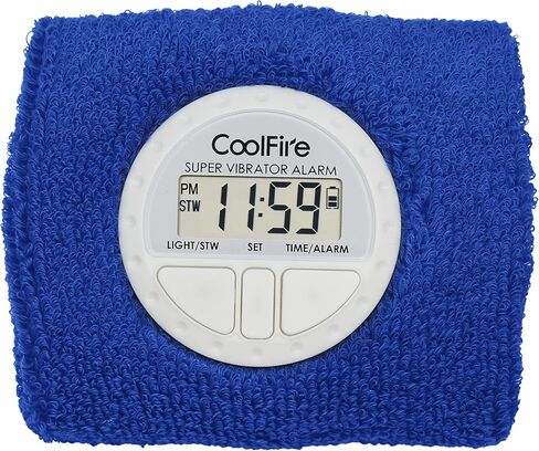 Coolfire Vibrating Alarm Clock - Silent Alarm Wristband Vibrating Alarm Watch. Silent Wrist Shock Alarm Clock. Vibration Alarm Bracelet Alarm Clock Deep Sleeper & Vibrate Alarm1685N-2 in Saudi Arabia