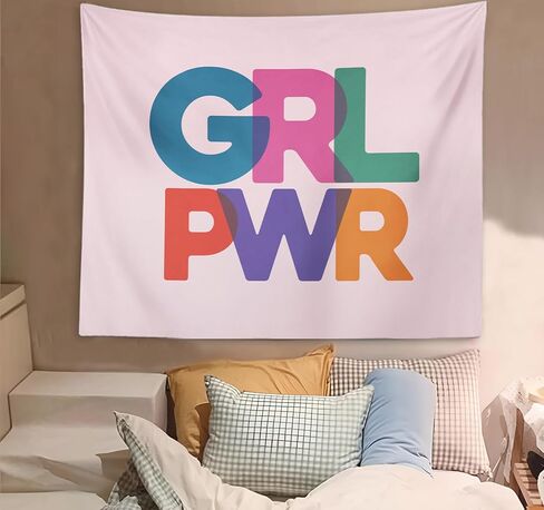 oxw preppy غرفة ديكور نسيج الجدار شنقا، العصرية الوردي الساخن يي هاو جدار الفن ديكور، أساسيات غرفة النوم للفتيات، الجمالية الغربية غير تقليدي جدار بطانية ديكور للفتيات غرفة نوم الكلية، 50x60 بوصة in Kuwait