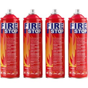 Fire Extinguisher 2-Pack with Mounting Bracket for Home, Kitchen,Vehicle, Grill - Portable Small A, B, C, K Extinguishing Aerosol Spray - 8-in-1 - Prevents Reignition. in Kuwait