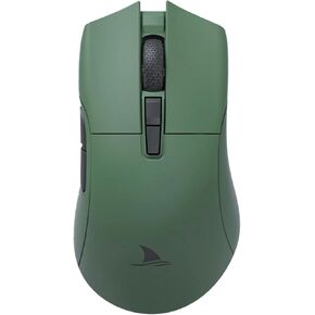 Gaming Mouse, 26000DPI Cordless Ergonomic 7 Buttons Optical Mouse for Laptops, Lightweight Portable Computer Mouse for Laptops, with PAM 3395 Game Chip (White)