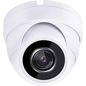 101AV 5MP 4in1 (TVI, AHD, CVI, CVBS) Indoor Outdoor Dome Camera DWDR OSD menu for CCTV DVR Home Office Surveillance Security (White) (5MP 2.8-12mm Lens, White)