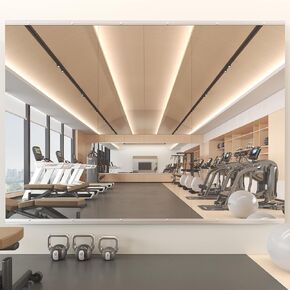 Gym Mirror, 56''x16'' 3PCS Mirrors for Home Gym Wall Large, Full Body Mirror for Yoga, Garage, Dance Studio, Fitness, Anti-Rust, Tempered Glass,Frameless Rectangle Wall-Mounted Workout Mirror