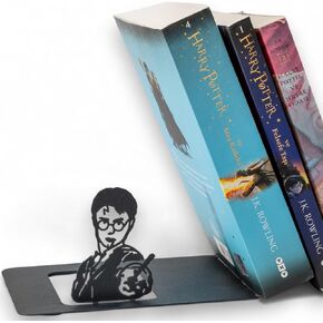 Renovatio Metal LOTR Bookend: Office Decor for Adults or Kids' Rooms - Geeky Gift - Black Heavy-Duty Non-Slip Counterweight Bookends - Book Stopper and Organizer - Home & Office Decor - Holds Books
