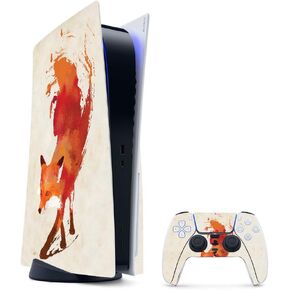 MightySkins Gaming Skin for PS5 / Playstation 5 Digital Edition Bundle - Smiling Fox | Protective Viny wrap | Easy to Apply and Change Styles | Made in The USA