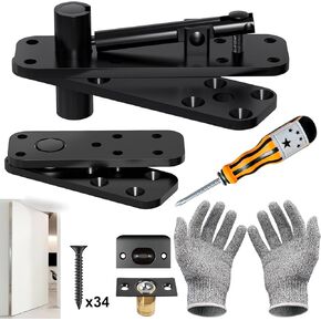 Hidden Door Hinge, Silent Operation 570 LB Hidden Hinges, Pivot Hinge, 360° Rotation Heavy Duty Conceal Hinges for Secret Door or Hidden Door Bookcase