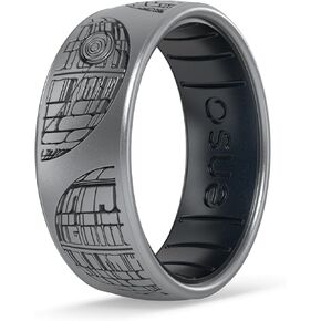 Enso Rings Etched Star Wars - Classic Silicone Ring - Comfortable and Flexible Design