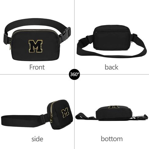 Birthday Gifts Initial Letter Waist Pack Personalized Gift for 8 9 10 11 12 Year old Girls Teen Cute Gifts Mini Small Pack White Letter K in Saudi Arabia