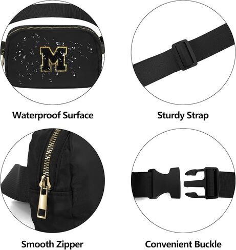 Birthday Gifts Initial Letter Waist Pack Personalized Gift for 8 9 10 11 12 Year old Girls Teen Cute Gifts Mini Small Pack White Letter K in Saudi Arabia