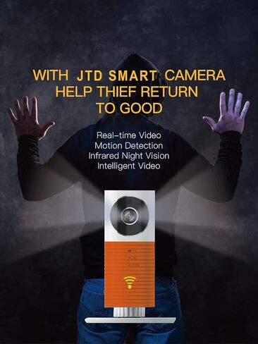 JTD ® Smart Wireless IP WiFi DVR Security Surveillance Camera with Motion Detector Two-Way Audio & Night Vision Best Security Camera Baby Monitor for Your Baby,Home, Pet or Business (Grey) in Saudi Arabia