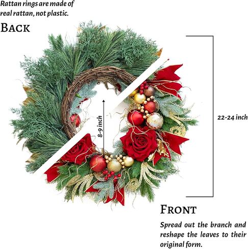 Fall Wreaths for Front Door- 22 Inch Autumn Wreath with Daisy Flowers and Straw,Realistic Harvest Fall Door Wreath for Farmhouse Home Wall Decorations Indoor Outdoor Thanksgiving Wreath in Saudi Arabia
