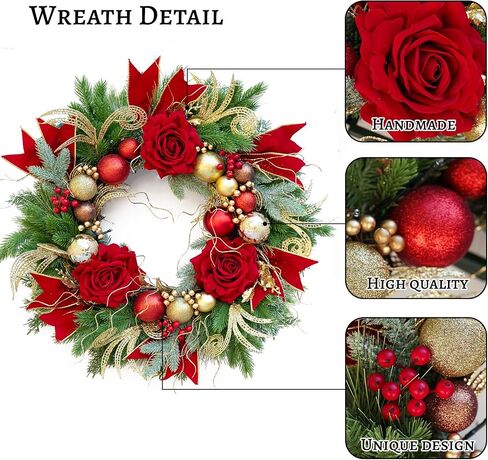 Fall Wreaths for Front Door- 22 Inch Autumn Wreath with Daisy Flowers and Straw,Realistic Harvest Fall Door Wreath for Farmhouse Home Wall Decorations Indoor Outdoor Thanksgiving Wreath in Saudi Arabia
