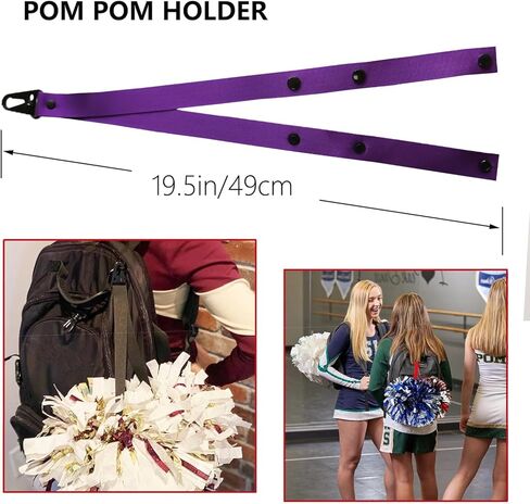 Pom Pom Holder for Cheerleaders Backpack Straps for Pom Poms-The Perfect Accessory for Cheerleaders No pom poms Included No pom poms Included in Kuwait