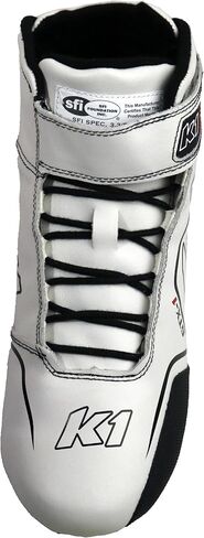 K1 GTX-1 Adult Soft Leather and Nomex® Auto Racing Shoes - SFI 3.3/5 - Black, Grey Size 11 in Saudi Arabia