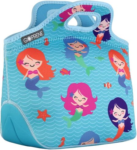 Lunch Bag For Boys, Fits A Kids Lunch Box, Insulated Neoprene Bag, Green Dinosaur, Bento Box and Thermos Fit Easily, Keeps Food Cold 4 Hours, Perfect For Your Son, Child, or Toddler at School in Saudi Arabia